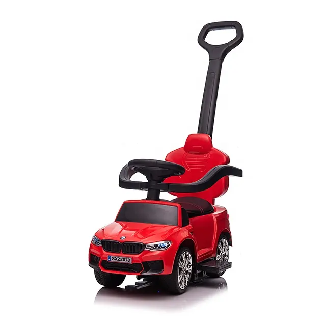 Masinuta Bmw M5 6V 2-in-1 pentru 1-3 ani cu bare reglabile Rosu