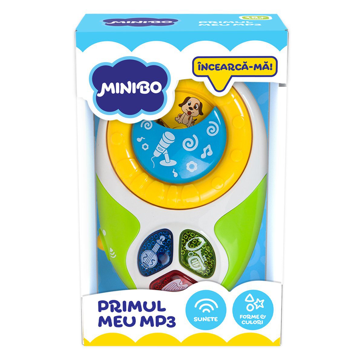 Minibo Jucarie Muzicala Bebelusi MP3 cu Melodii Lumini si Sunete Instrumente