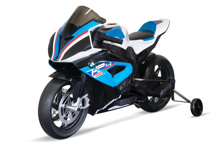 Motocicleta electrica Bmw HP4 Premium copii 3-9 ani cu roti ajutatoare